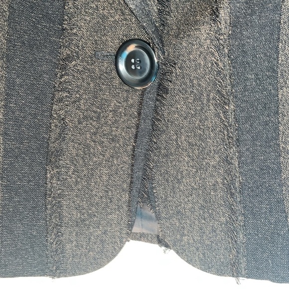 Lena Gabrielle New York-12-Brown& Black- tweed, fringe accents, blazer/jacket. - Picture 6 of 12